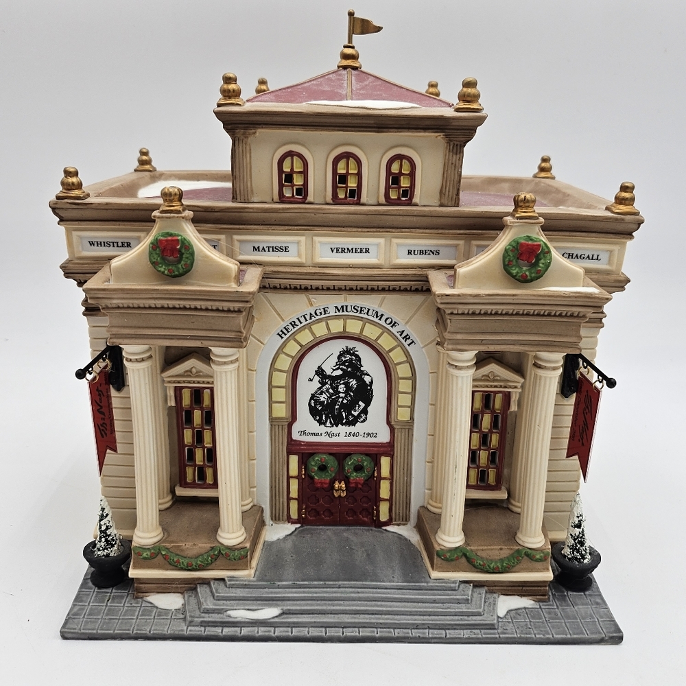DEPT 56 Christmas in the City Series Heritage Museum of Art #5883-1 Hand Painted